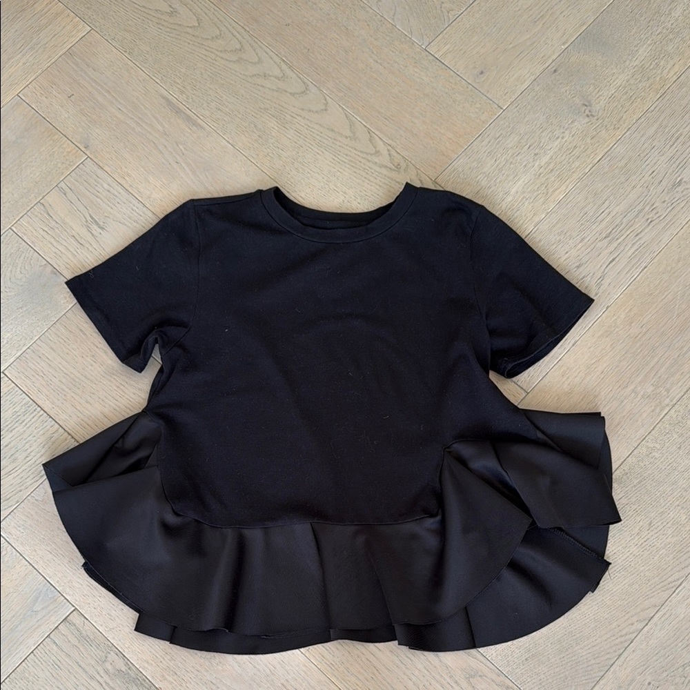 Stylish Black Peplum Top
